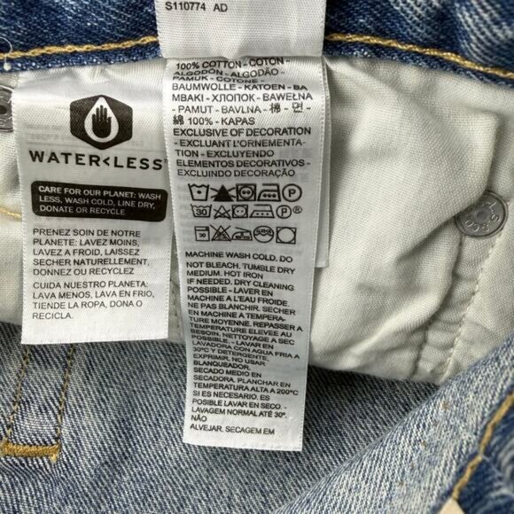 LEVI'S Premium 501 High Rise Straight Jean In Morning Joyride Size 26 - Picture 6 of 11